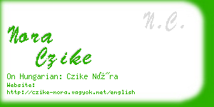 nora czike business card